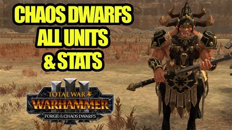 Chaos Dwarfs unit roster .